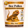 Organic Bee Pollen Powder for Bearded Dragons – HONEY&SUN 4oz Reptile Food