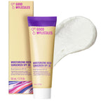 Good Molecules Moisturizing Rich Face Sunscreen Broad Spectrum SPF 30, 1 oz | Hydrating mineral sunscreen lotion with zinc oxide. Broad spectrum UVA/UVB protection for all skin tones and types.