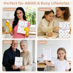 PGJ ADHD Cleaning Planner for Adults, Undated Cleaning Schedule & Checklist