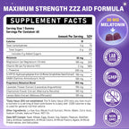 Melatonin 30mg Gummies for Adults - Sugar Free Melatonin Gummies | Maximum Strength with Magnesium, B6, GABA & Botanical Blend - Non-Habit Forming, Vegan, Non GMO, Natural Mixed Berry Flavor
