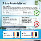 61XL Ink Cartridge Replacement for HP Ink 61 for HP 61 Ink Works with HP Envy 4500 5530 5534 4502 Deskjet 1000 1010 2540 3000 3510 Officejet 4630 4635 Printer (2 Pack)