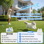 Cat Fetch Toy with Flying Disc Launcher, Rechargeable & Large-capacity