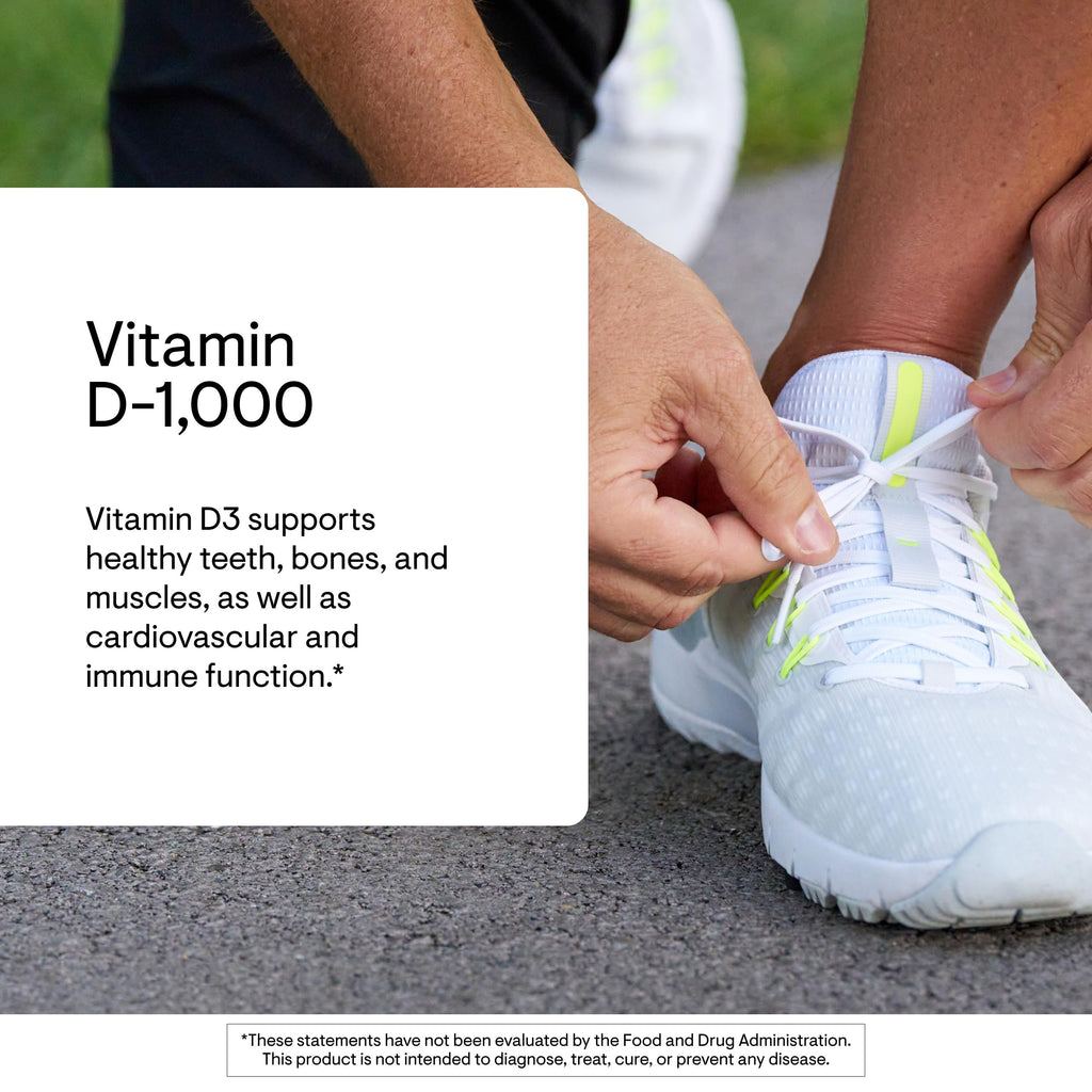 THORNE Vitamin D-1,000, Vitamin D3 Supplement, 1,000 IU, 90 Capsules | Supports Healthy Bones, Teeth & Muscles, Plus Cardiovascular & Immune Function*, Gluten & Dairy-Free, NSF Contents Certified