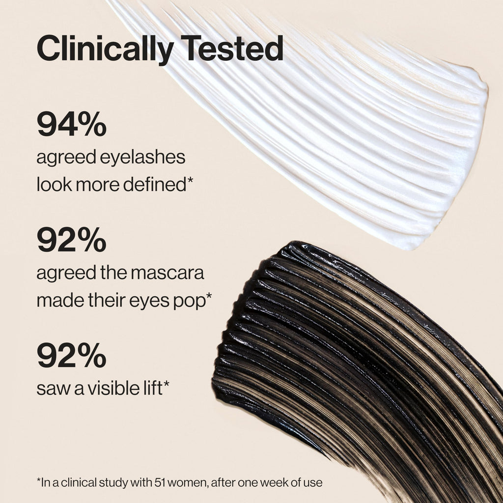 Honest Beauty 2-in-1 Extreme Length Clean Mascara, Primer, Black, .27 fl oz