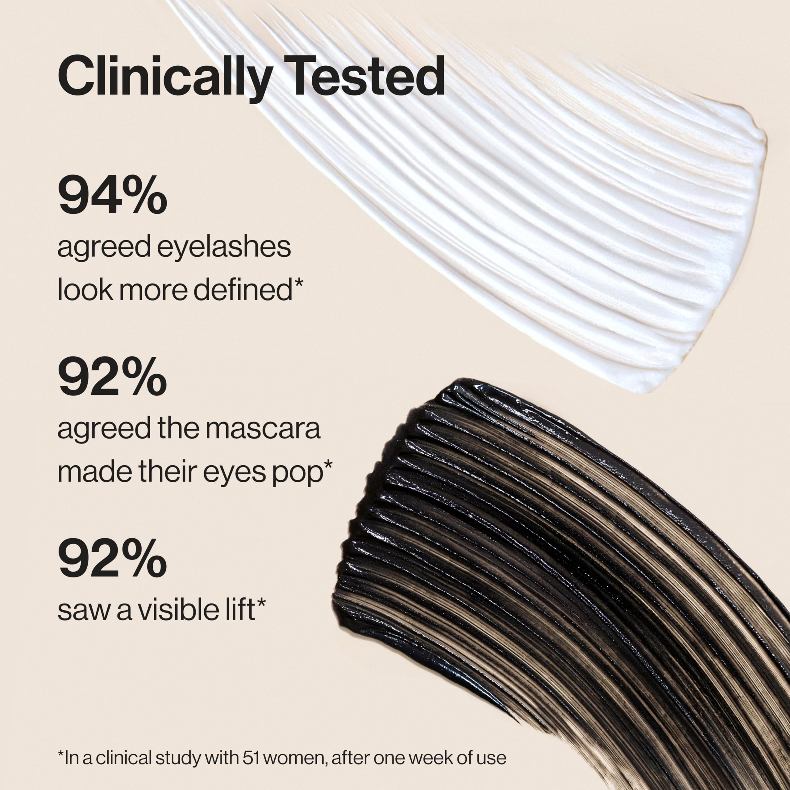 Honest Beauty 2-in-1 Extreme Length Clean Mascara, Primer, Black, .27 fl oz