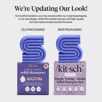Buy now Kitsch Toning Purple Shampoo For Blondes & Color Treated Hair - Shampoo Bar For Women and Men - Biotin Shampoo for Strengthening & Neutralizing Brassy Tones - Vegan, Silicone & Sulfate Free - 3.2 oz at indiglob india