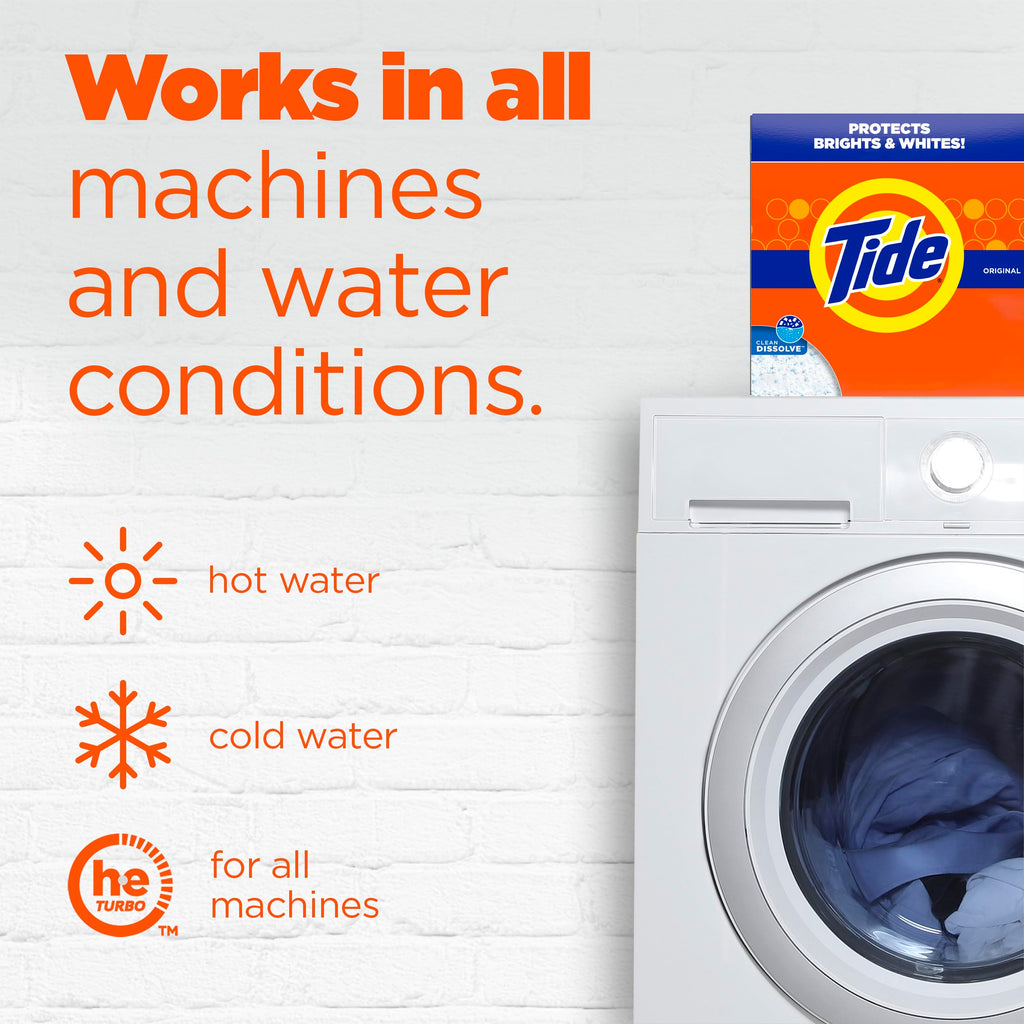 Buy now Tide Powder Laundry Detergent, Original Scent, 75 Loads, 85 oz at indiglob india