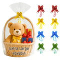 7 Pack Extra Large Cellophane Bags, 40x50" Cellophane Bags for Gift Baskets