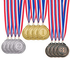 Favide 12 Piece Gold Silver Bronze Award Medals-Winner Medals Olympic Style