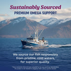 Fish Oil Omega 3 Supplements for Women, DHA + EPA, Heart Health Support | Hormone Balance & Skin Health Support, 600MG Omega3 + 800MG Evening Primrose Oil, Omega 3 Supplement for Women, 120 Softgels