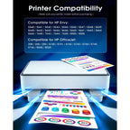 62XL Ink Cartridge Combo Pack for HP Ink 62 XL Black and Color for HP 62XL