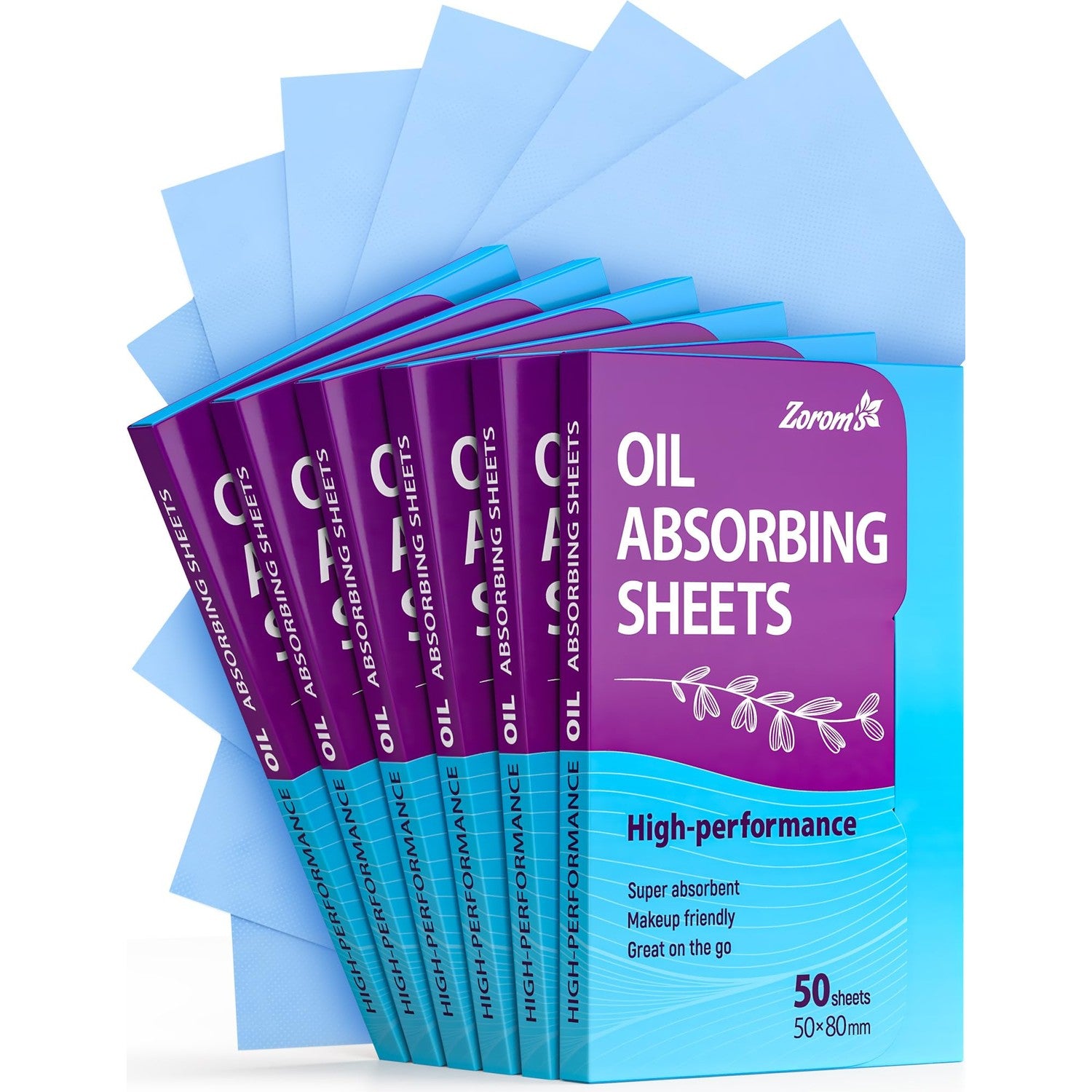 High-Performance Oil Absorbing Sheets for Face – 6pk/300 - Makeup Friendly | Blotting Papers for Oily Skin - Oil Control Film - Skin Friendly - Perfect for Keeping in Purse - Unisex - Gteat on the Go
