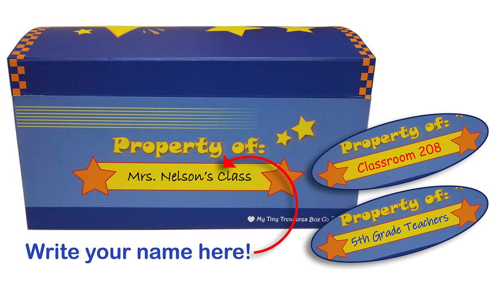 Treasure Chest Box for Teachers and Classroom Toy Prizes for Star Students