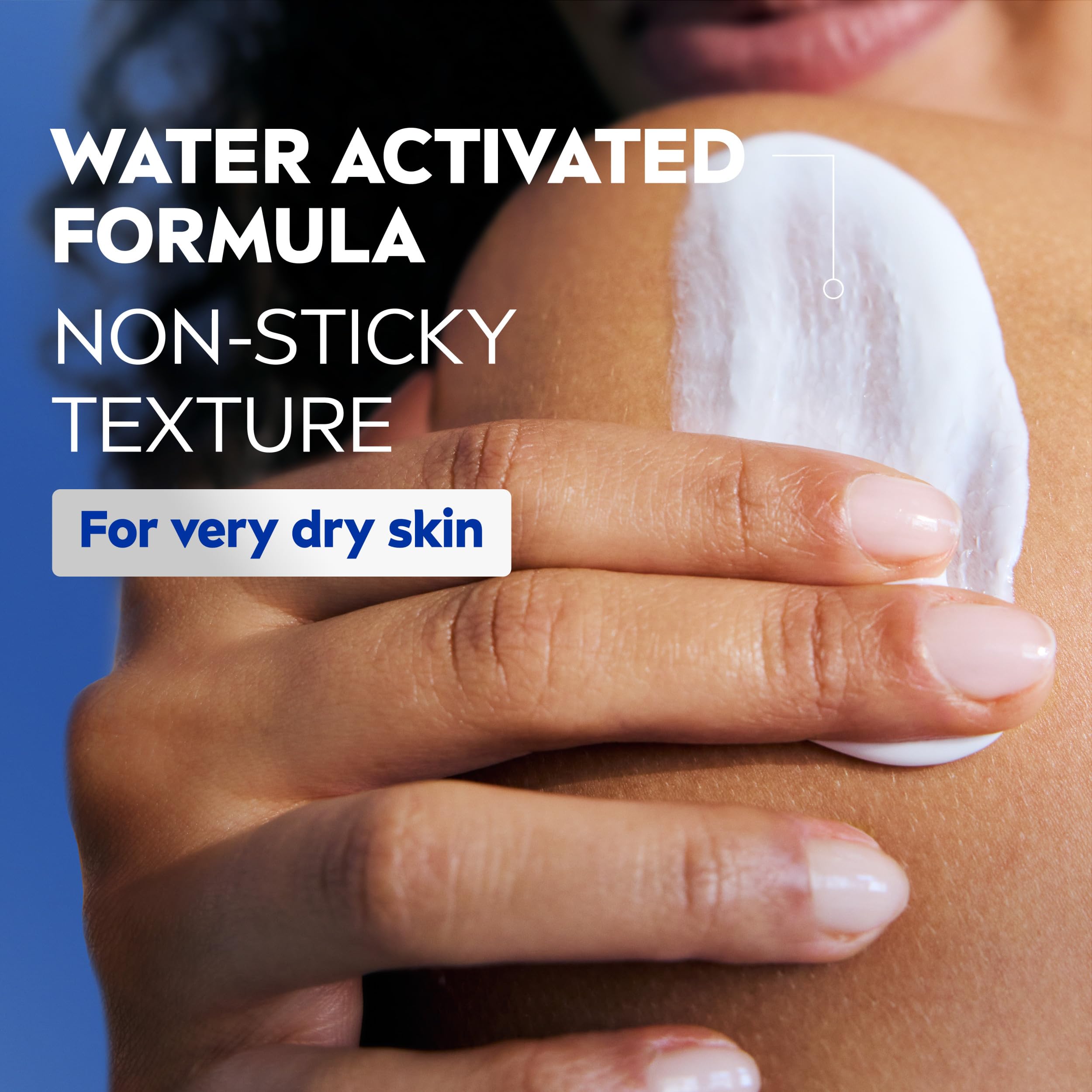 NIVEA Nourishing In Shower Lotion, 24-Hour Body Moisturizer, 13.5 FL OZ | Water Activated In Shower Moisturizer with Almond Oil for Dry to Very Dry Skin, Non Sticky