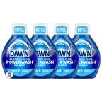 Dawn Powerwash Spray Refill, Dish Soap, Dishwashing Liquid, Cleaning Supplies, Fresh, 4 Refill, 21.5 Fl Oz