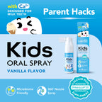 LAB52 Kids Oral Spray, Toothpaste Helper Fluoride Free, Xylitol Vanilla