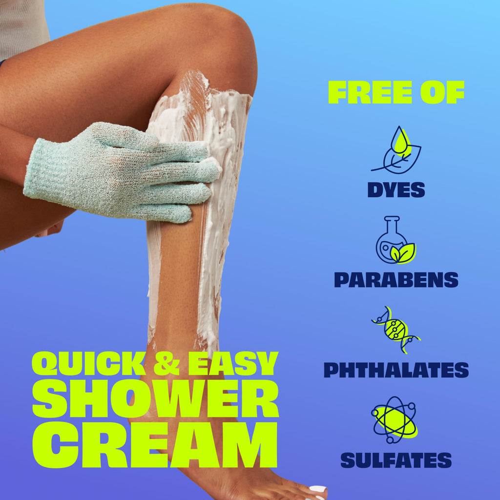 Nair Sensitive Shower Hair Removal Cream, Coconut Oil & Vitamin E, 12 Oz | Sensitive Skin Formula, Quick & Easy Body Hair Removal, Legs, Arms & Underarms, Smooth & Soft Skin