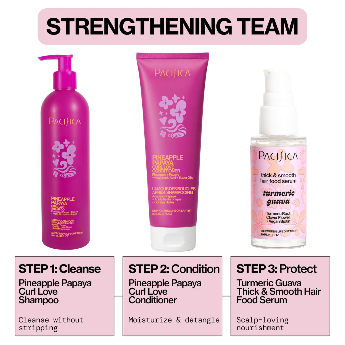 Pacifica Invisible Calming Hair Serum, Frizz Control & Hair Thickening Treatment - Turmeric & Guava Leave-In Scalp Serum with Peptides, Biotin & Caffeine 1 fl oz, Vegan & Cruelty-Free
