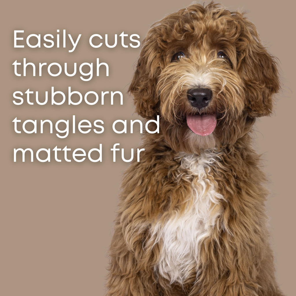 Dematting Comb for Dogs - Serrated Mat Remover for Curly Coats