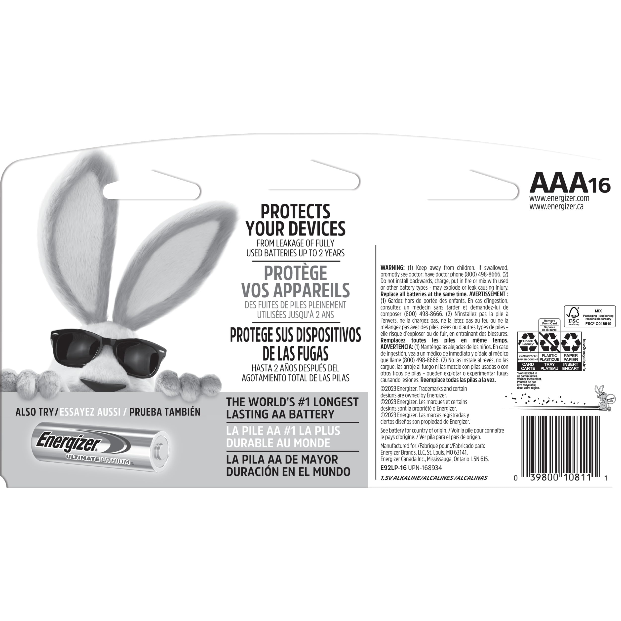 Buy now Energizer AAA Batteries, Max Triple A Alkaline, 16 Count at indiglob india