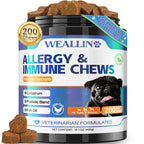 WEALLIN Dog Allergy Chews with Probiotics, Skin & Immune Support, 200 Ct