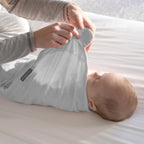 SwaddleMe by Ingenuity Original Swaddle, 100% Cotton, Improves Sleep & Calms Startle Reflex, 3-6 Months, 14-18 lbs, 1.0 TOG, 3-Pack, Baby Swaddle Blanket - Mountaineer