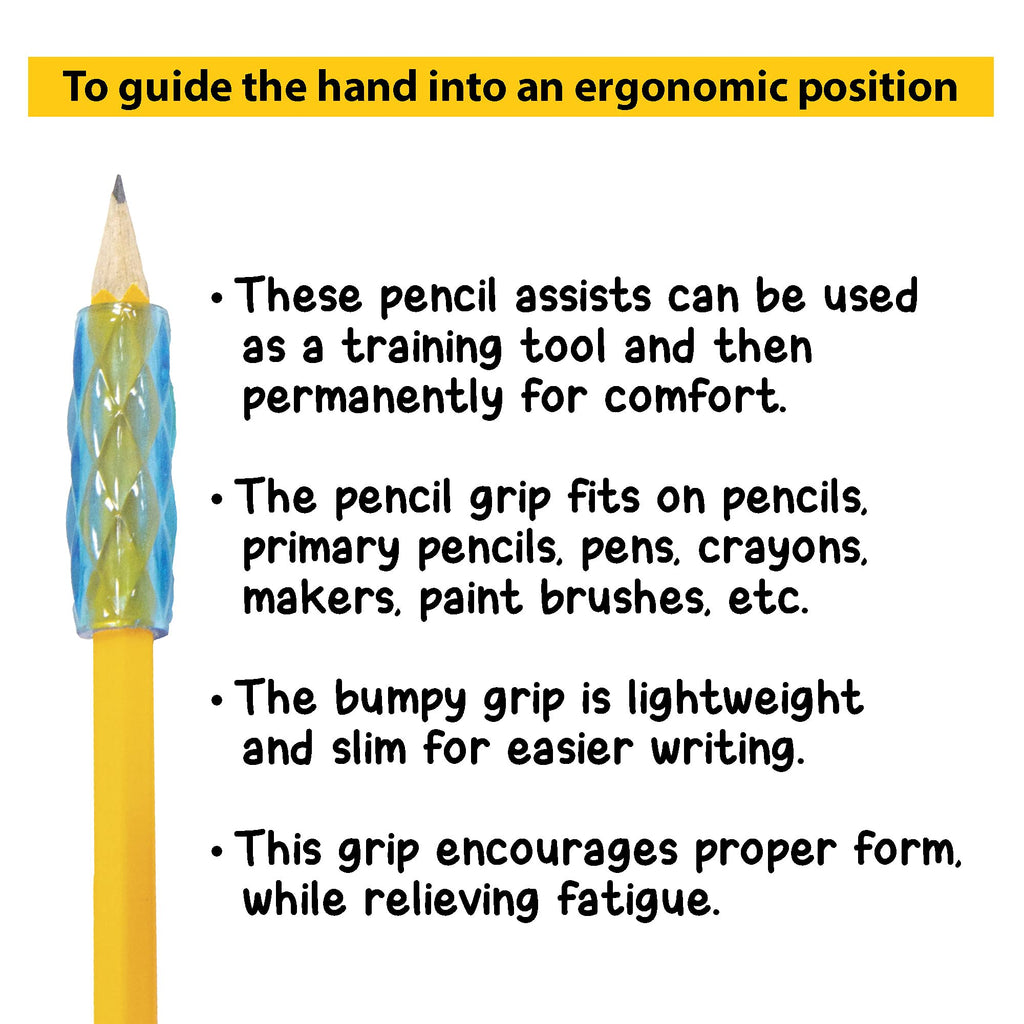 BAZIC PRODUCTS Gel Pencil & Pen Grips, Assorted, 8 Ct