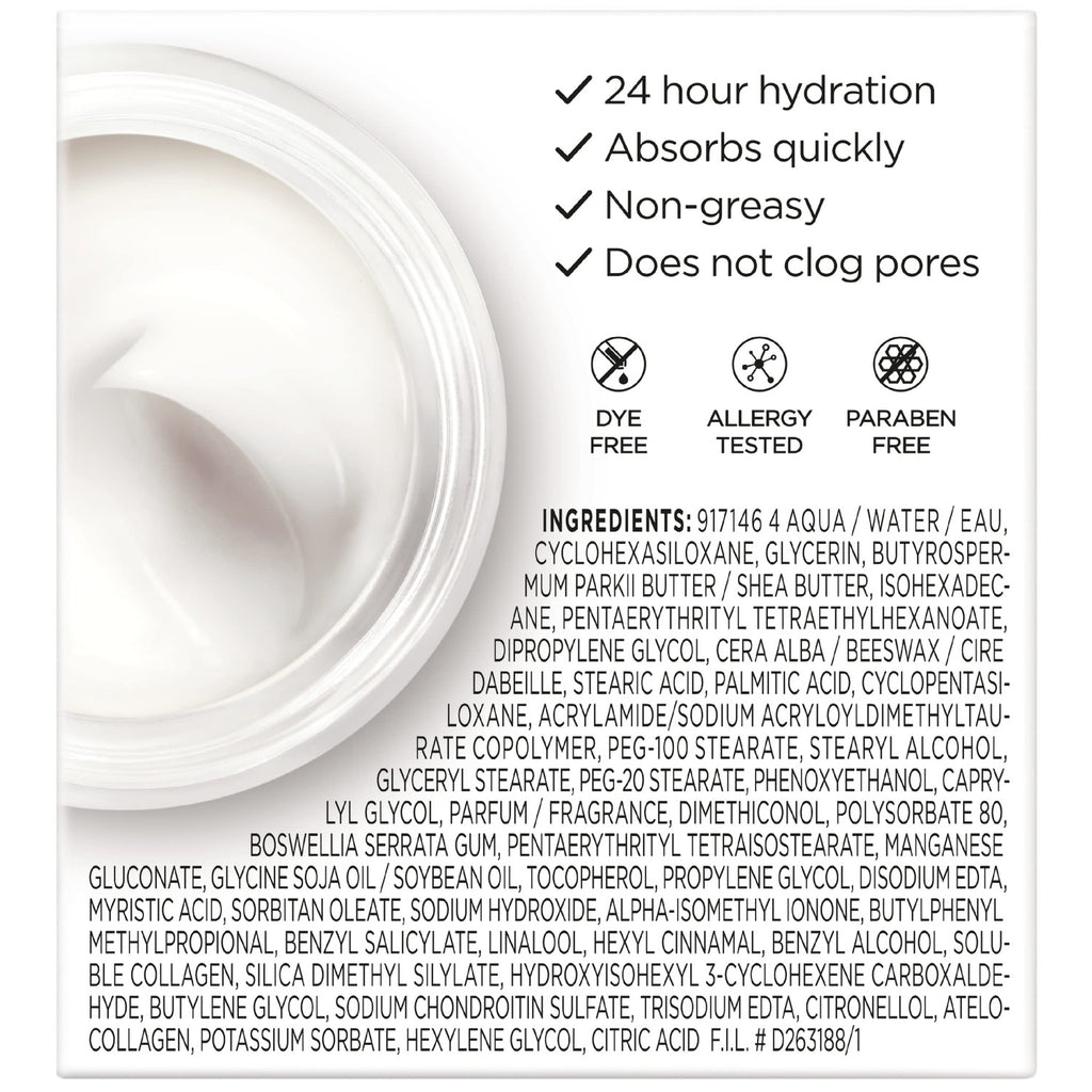 L’Oreal Paris Collagen Daily Face Moisturizer, Anti Aging Face Cream to Reduce Wrinkles and Provide Intense Hydration, 1.7 oz