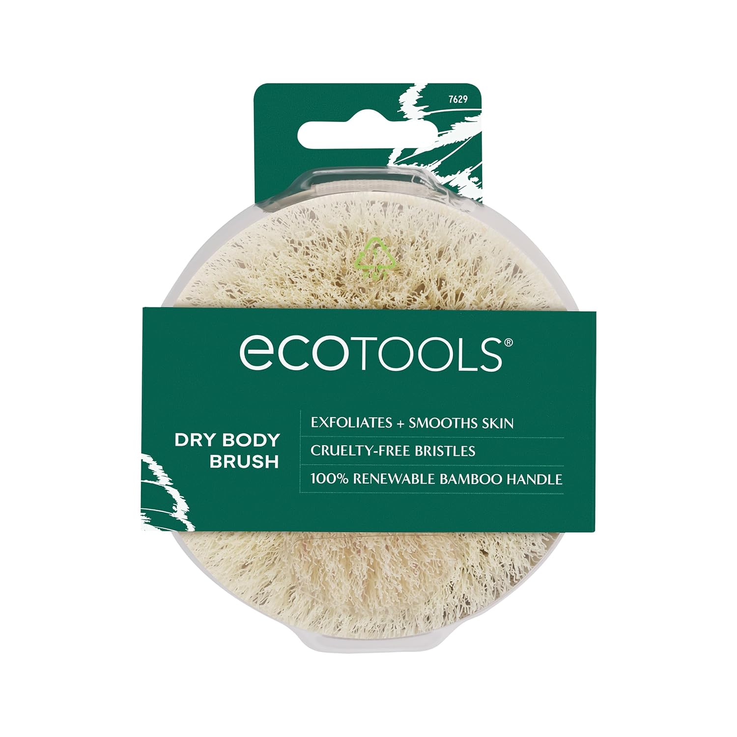 Buy now EcoTools Dry Body Brush, Cruelty-Free Bristles Exfoliate & Smooth Skin, Dry Brushing Removes Flaky Skin, May Help Improve Circulation & Tone, Eco-Friendly Skincare Tool, Vegan & Cruelty-Free, 1 Count 1 Count (Pack of 1) Grey at indiglob india