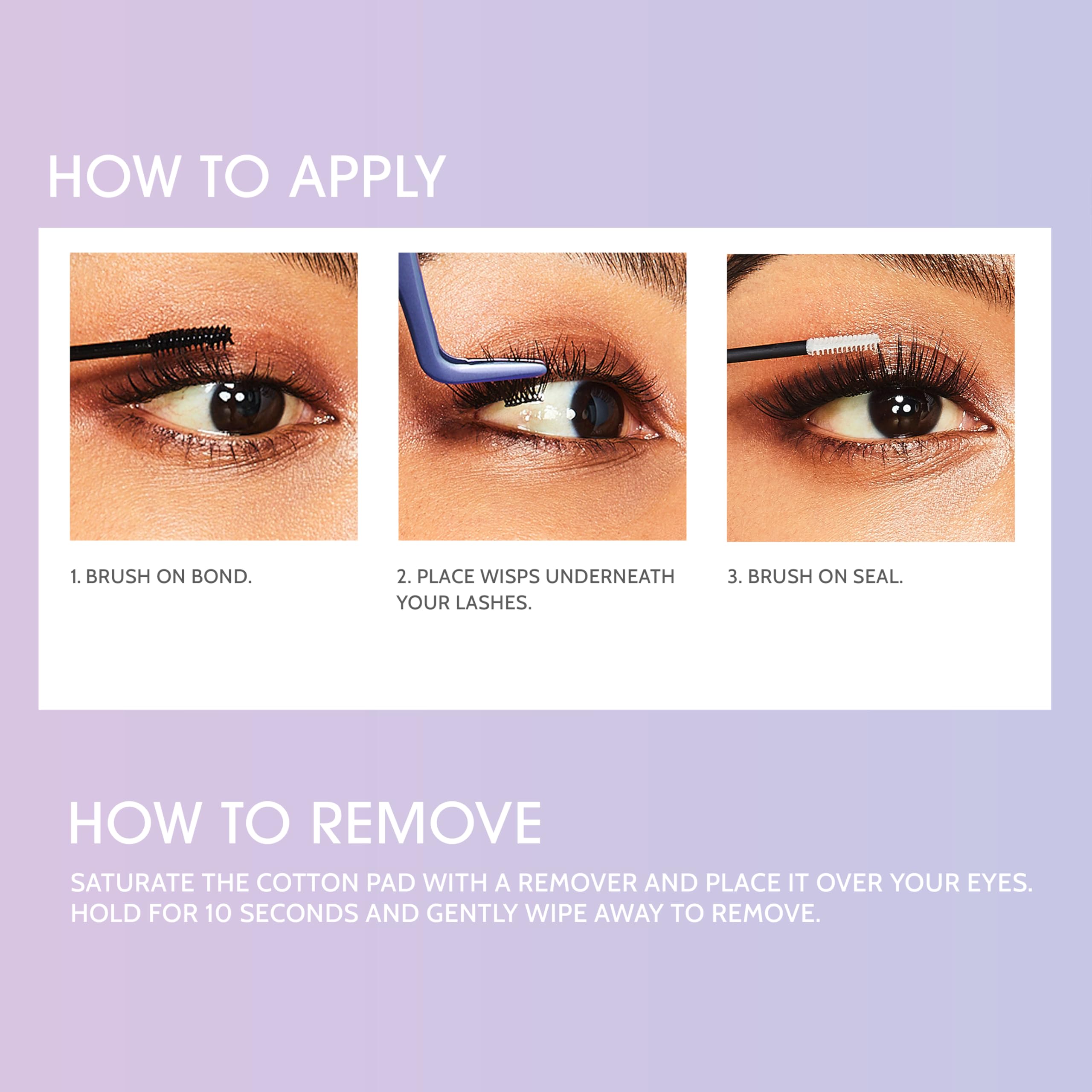 KISS Falscara DIY Eyelash Extension Bond & Seal Infused with Biotin & Vitamin E – Strong Gentle Comfortable Lash Adhesive for All Day Wear For Use With Falscara Lash Wisps, Remover, and Applicator