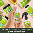 SAUCE Deep Conditioning Hair Mask, Guacamole Whip, 3.4 Fl Oz | Frizz Control for Dry, Damaged Hair, With Avocado, Honey, Monoi & Argan Oil, All Hair Types, Paraben & Sulfate-Free