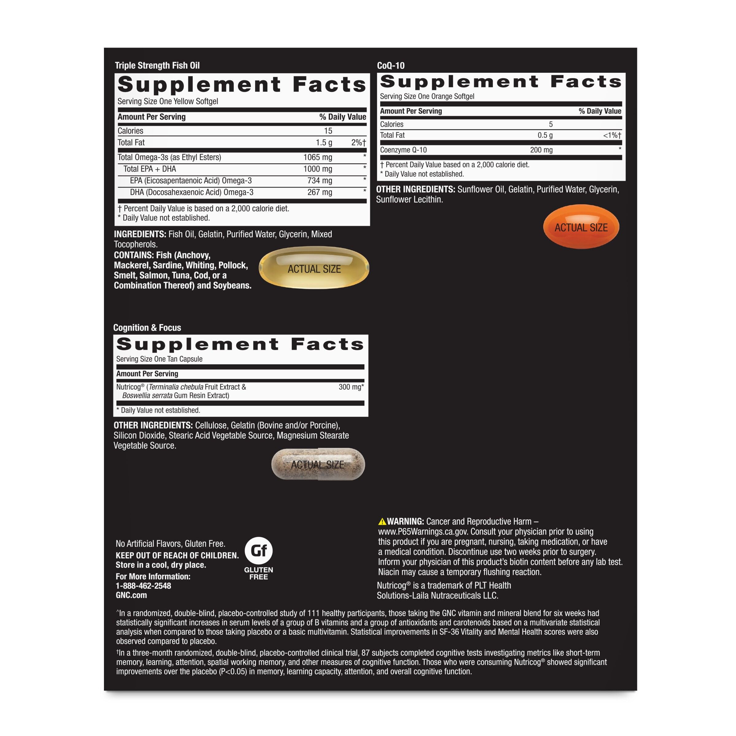 Buy now GNC Mega Men 50 Plus Vitapak Program, Convenient Complete Nutrition, 5 Products in 1 Vitamin Pack, Multivitamin, Fish Oil, Mental Sharpness, Ginkgo, Prostate Health, 30 Packets, 30 Day Supply at indiglob india