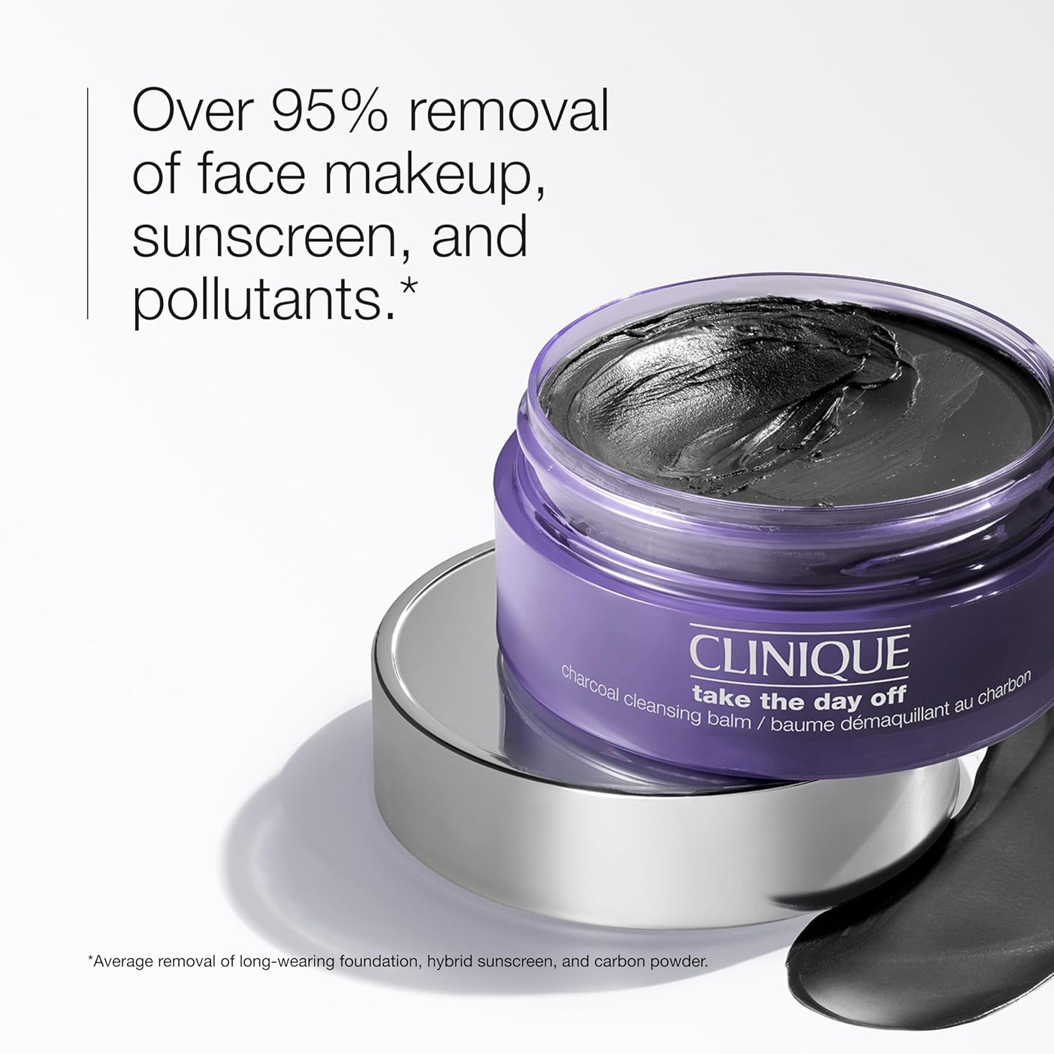 Buy now Clinique Take The Day Off Charcoal Cleansing Balm Makeup Remover | Dissolves Makeup and Sunscreen | For Dry Combination to Oily Skin Types at indiglob india