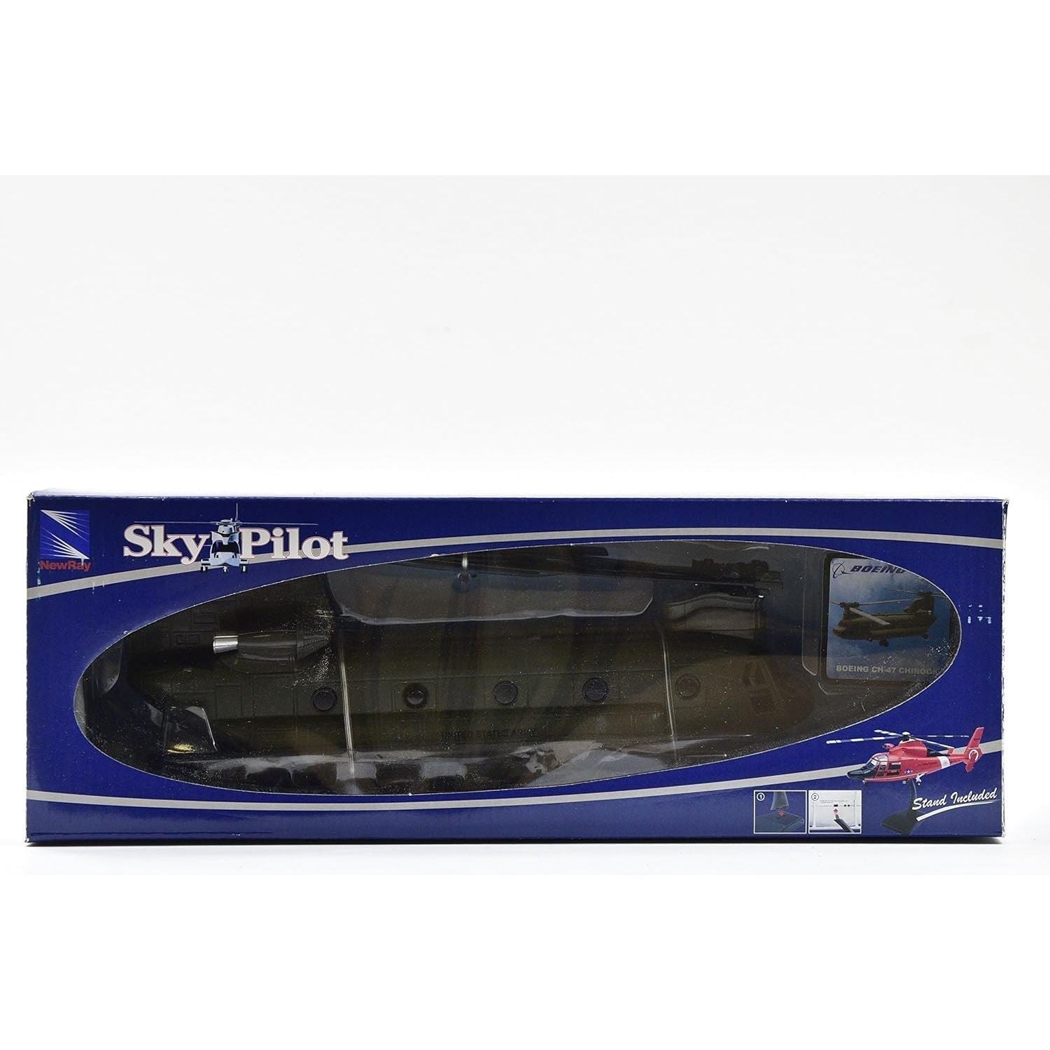 Buy now New Ray Boeing CH-47 Chinook Aircraft United States Army Olive Drab Military Mission Series 1/60 Diecast Model at indiglob india