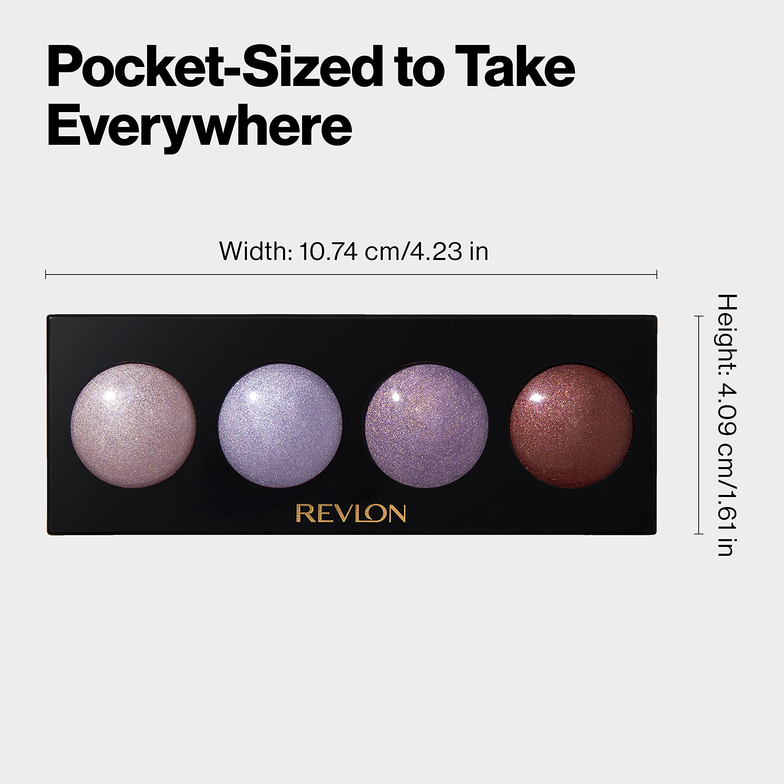 Buy now Revlon Cr??me Eyeshadow Palette, Illuminance Eye Makeup with Crease- Resistant Ingredients, Creamy Pigmented in Blendable Matte & Shimmer Finishes, 710 Not Just Nudes, 0.12 Oz at indiglob india