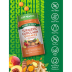 Nature's Truth Turmeric and Ginger Gummies | 70 Count | Peach Flavor | Vegan, Non-GMO & Gluten Free Supplement