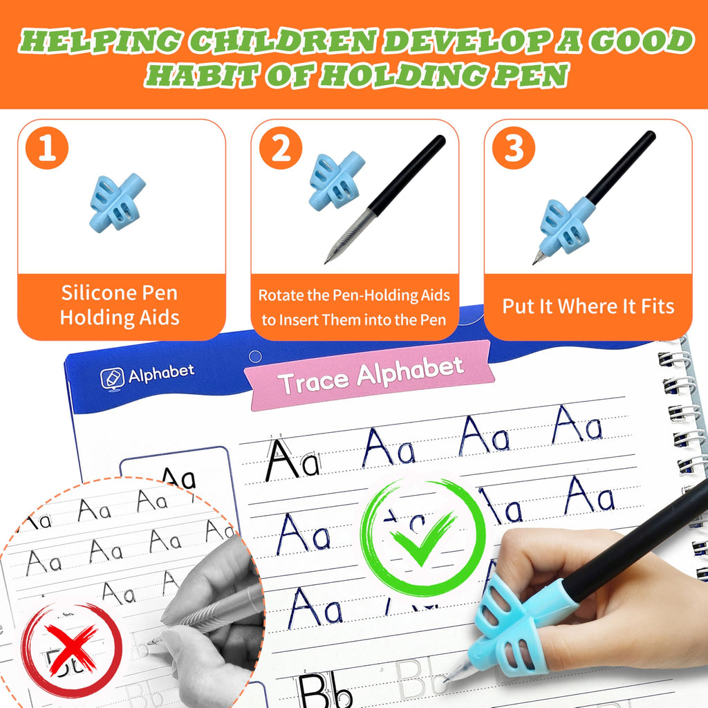 Magic Grooved Writing Practice for Kids, Reusable Grooved Workbook