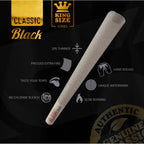 RAW Black Cones King Size 109 mm - 100 Pack of Pre-Rolled Rolling Papers