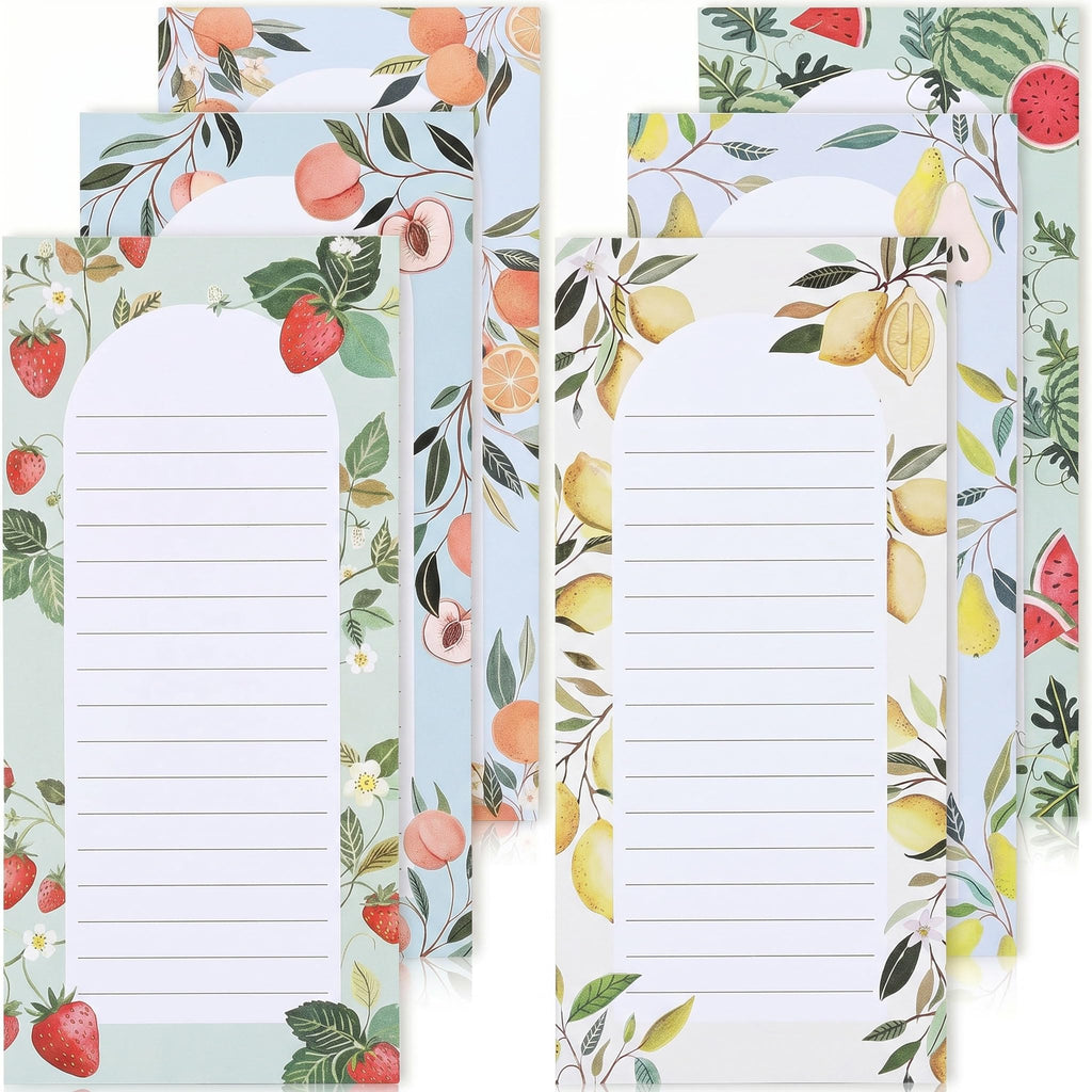 ZICOTO Beautiful Magnetic Notepads for Fridge - Set Of 6 To Do List Pads