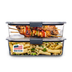 Buy now Rubbermaid Brilliance Food Storage Containers, Set of 5 (10 Pieces), BPA-Free, Leak-Proof, Clear at indiglob india