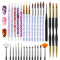 Buy now Artdone 31pcs Nail Art Brushes, Nail Art Tool Set, Dotting Tools, Dust Brush,Striping Brushes for Long Lines, Drawing Pen For Gel Polish Design supply 31pcs at indiglob india