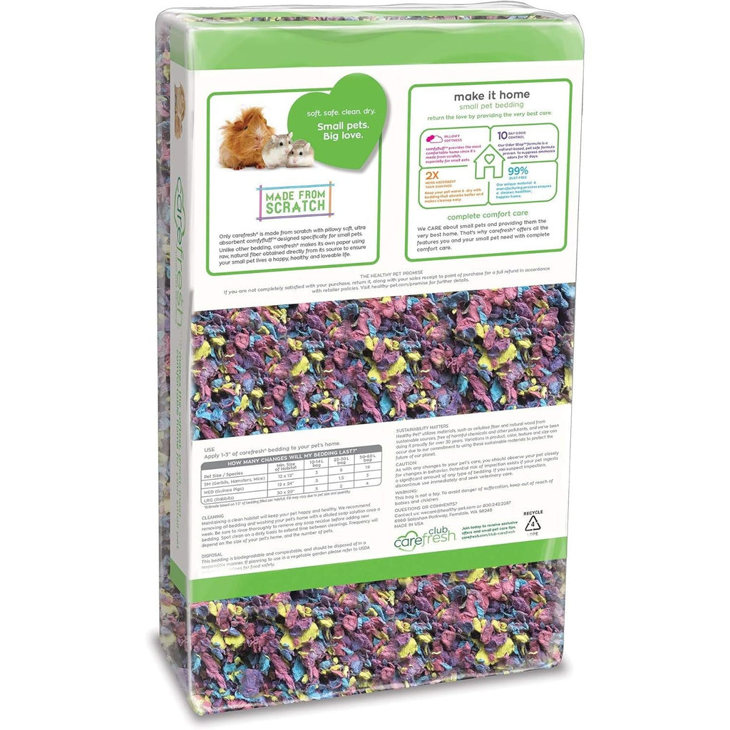 Buy now Carefresh 99% Dust-Free Confetti Natural Paper Small Pet Bedding with Odor Control, 23 L at indiglob india