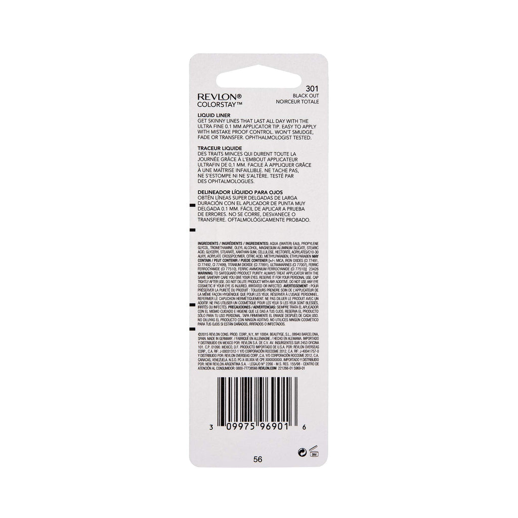 Buy now Revlon Skinny Liquid Eyeliner, ColorStay Eye Makeup, Waterproof, Smudge-proof, Longwearing with Ultra-Fine Tip, Black Out, 0.08 oz at indiglob india