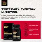 GNC Mega Men Sport Multivitamin, Performance & Muscle Function, 90 Count | Clinically Shown to Boost Nutrient Levels and Mental Wellbeing, with BCAAs and Carnitine for Muscle Performance and Energy