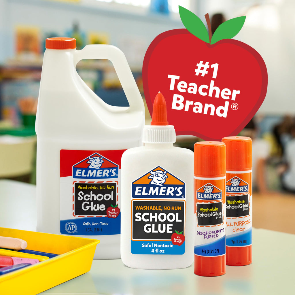 Elmer's Liquid School Glue, Washable, Safe and Nontoxic, 4oz, 1 Count - Back to School Supplies