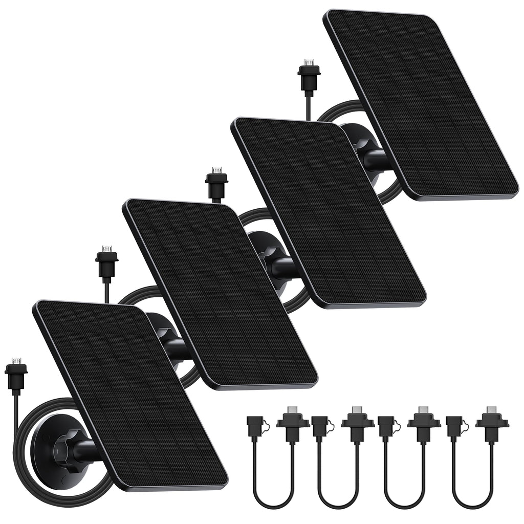 Rhorawill 4 Pack Solar Panel for Blink Outdoor 2K+/4(4th Gen)/(3rd Gen) XT3
