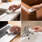 Magic Sponge - Heavy Duty Melamine Cleaning Sponge for Kitchen, Bathroom, Wall, Furniture - Non Scratch Multi Surface Cleaner (Milky White, 10 Pack 3.93“x2.36”x0.37)