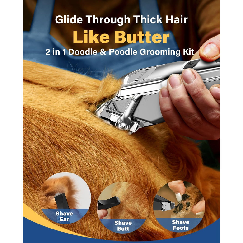 oneisall Dog Clippers Grooming Kit for Thick Coats & Heavy Duty
