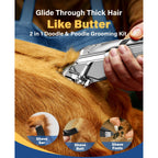 oneisall Dog Clippers Grooming Kit for Thick Coats & Heavy Duty