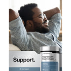 Horbäach Magnesium Bisglycinate | 120 Capsules | 750mg | Non-GMO and Gluten Free Supplement